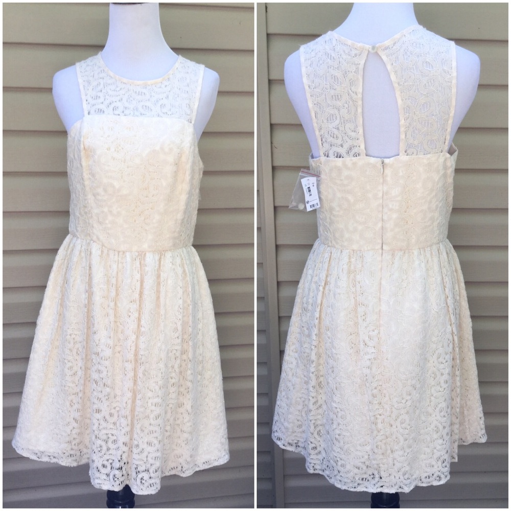 The Limited ! Gorgeous Cream Colored Dress !